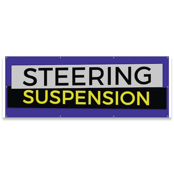 Steering Suspension Banner Concession Stand Food Truck Single Sided